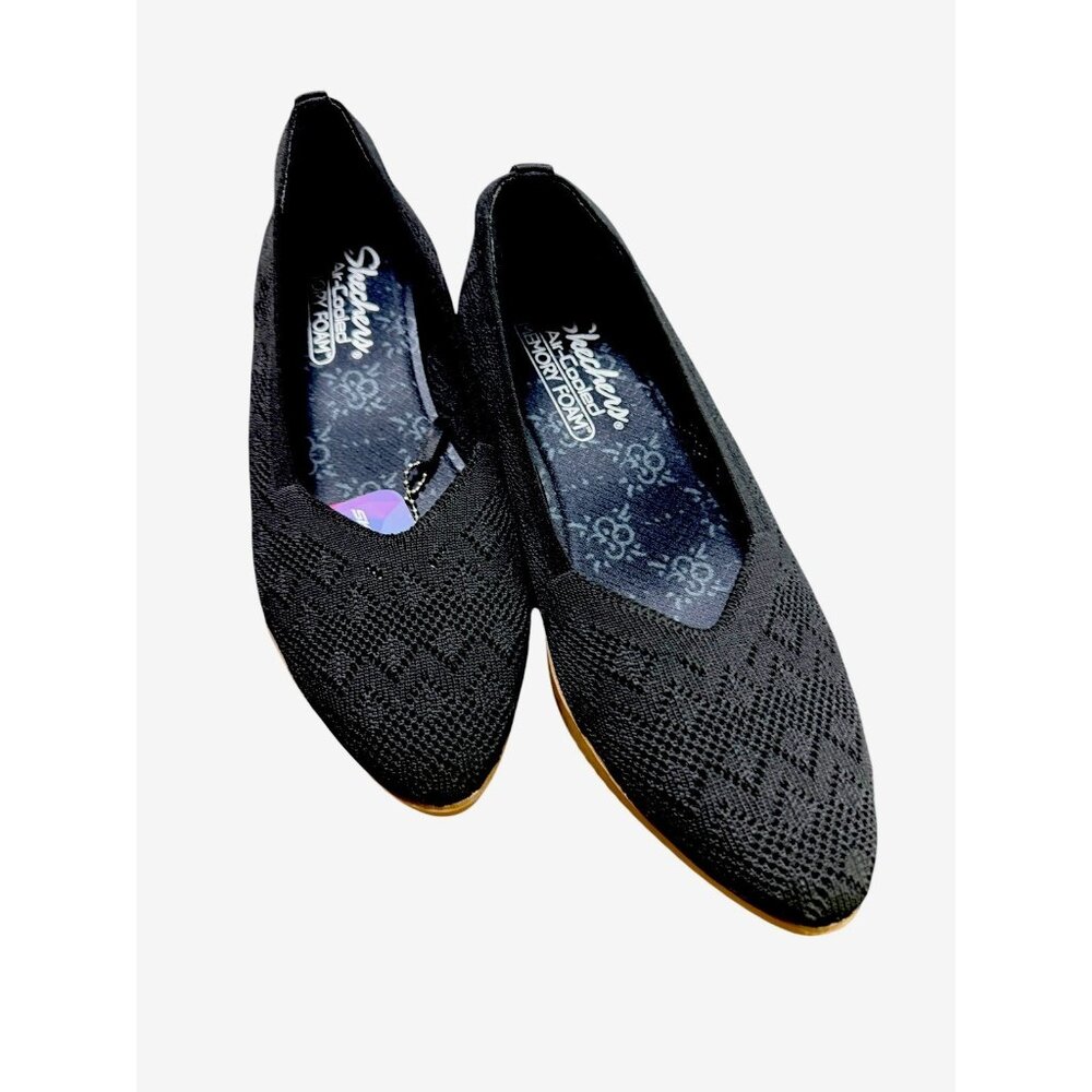 Skechers Cleo Shoes Womens 7.5 Cleo 2.0 Slip On Ballet Flats 158343 Black